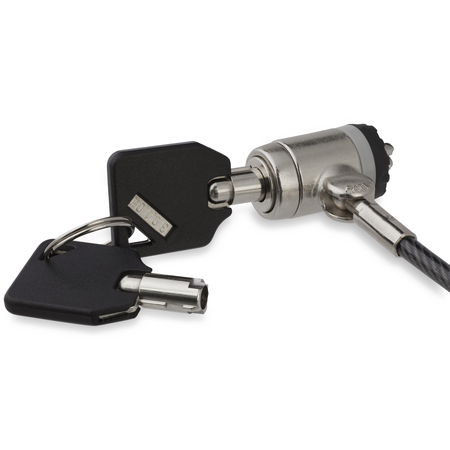 STARTECH.COM Keyed Cable Lock - Push-to-Lock Button - 2 m / 6.5’ Cable LTLOCKKEY